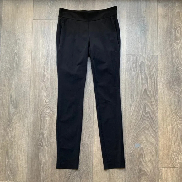 Aritzia Wilfred Free Pants Skinny Straight Leg Trouser Mid rise Black Size 2 - Picture 8 of 12